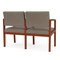 Lesro Lenox 2 Seat Tandem Seating W/ Arm, 44 in W 26 in L 31.5 in H LW2103 - alternate 3